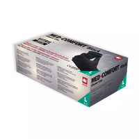 Vitrilhandschuhe, schwarz, puderfrei, Med-Comfort Vitril 100Stk