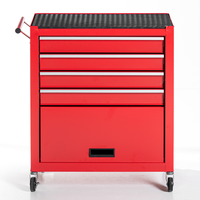 Workstation, Schwarz, 4 Schubladen RED