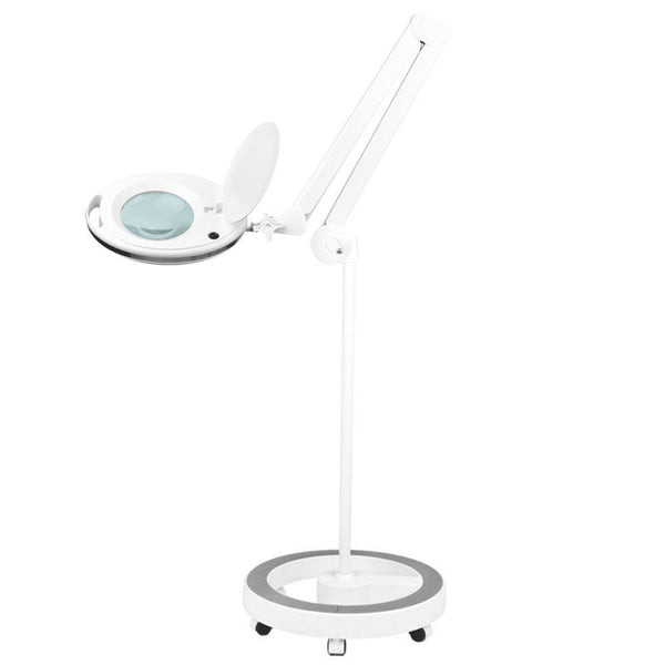 Lupenlampe mit Stativ  5D weiß