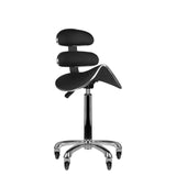 Tattoo Drehhocker mit Rückenlehne 80 Schwarz – Ergonomischer Studiohocker
