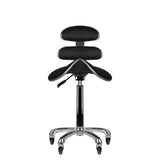 Tattoo Drehhocker mit Rückenlehne 80 Schwarz – Ergonomischer Studiohocker
