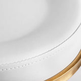 KOSMETIKHOCKER ROUND GOLD-SCHWARZ oder GOLD-WEIß