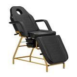 Kosmetikstuhl Schwarz-Gold
