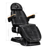 Elektrischer Kosmetikstuhl SILLON Lux 3 Motoren schwarz