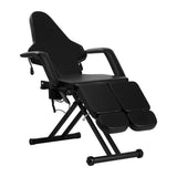 PRO INK 610 Tattoo-Stuhl Schwarz – Elektrisch höhenverstellbar | 63–76 cm