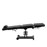 PRO INK 611 Tattoo-Stuhl Schwarz – Hydraulisch, drehbar & mit geteilter Fußstütze