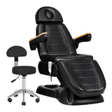 Elektrische Kosmetikliege SILLON +Hocker Schwarz – 3 Antriebe