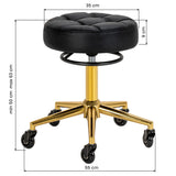 Hocker 54G Schwarz-Gold