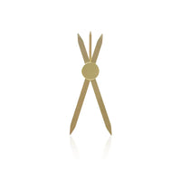 Mikroblader-Eyebrow-Ruler Compass Gold Stahl