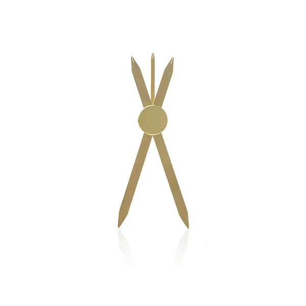 Mikroblader-Eyebrow-Ruler Compass Gold Stahl