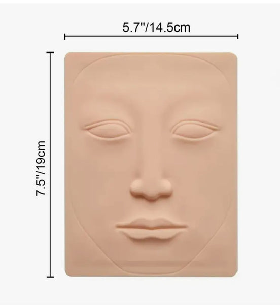 Silikon-Microblading-Gesicht-Tattoo-Übungshaut, Permanent Make-up Microblading-Training Fake Skin