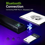 Phomemo M08F Plus kabelloser Tattoo-Schablonendrucker mit Touchscreen