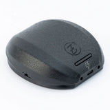 EZ Tattoo Kabelloser Fußschalter für P3 Pro/P2S/EvoTech Pro. Mehrfarbige LED zeigt Bluetooth-Verbindung an. Schwarzes stabiles Fußpedal an