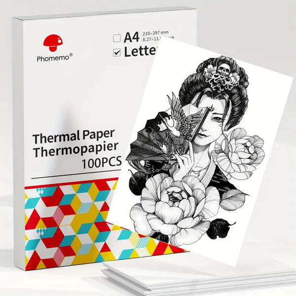 Phomemo Thermopapier Für Bilder Thermal Paper 100pc oder 200pc für Tragbaren Thermodrucke Letter