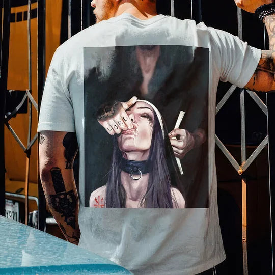 T-Shirt  Unholy Nun White