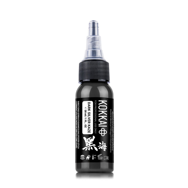 Kokkai Ink Tattoofarbe REACH - Dark Silver Kaz (15 ml)