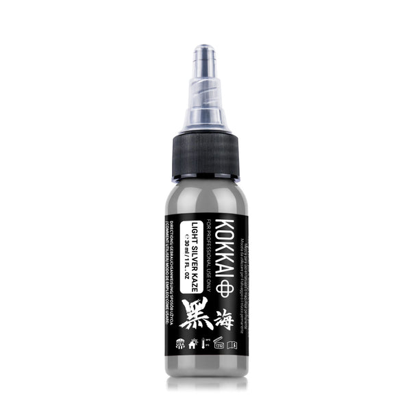 Kokkai Ink Tattoofarbe REACH - Light Silver Kaze (15 ml)