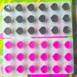 PEACH INK CUP | 72 Sterilized Silicone Tattoo Ink Cups Steril  Farbkappen Silicon 12mm