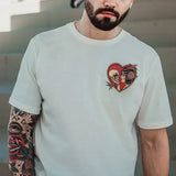 T-Shirt "SKULL" Weiß