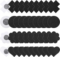 Nippelabdeckung Nippel Pads Black 40Stück Nippelcover Brustwarzenabdeckungen