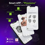 Phomemo M08F Plus kabelloser Tattoo-Schablonendrucker mit Touchscreen