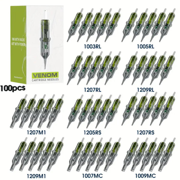 Filter Venom Tattoo Cartridge 100er Box EZ TATTOO RL | RS | RM
