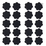 Nippelabdeckung Nippel Blume Black 20stk (10 Paar)