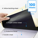 PHOMEMO -Tattoo -Transferpapier  für M08F/TP81/TP83/TP87 Tattoo Drucker A4 100 Blatt - AS Tattoo Supply 