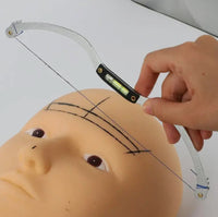 Augenbrauen Messfaden Lineal Vermessung