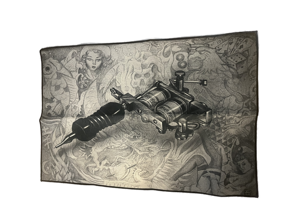 Tattoo  Teppich Rutschfester Flächenteppich 120cm x 160cm