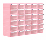 Tattoo Cartridge Aufbewahrungssystem – 20 Schubladen | Modular erweiterbar Pink