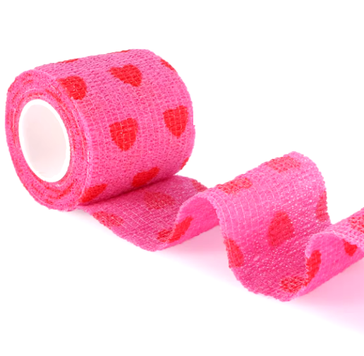 GRIFF BANDAGEN Tape Fixierbinden 5cm x 4,5m Rolle Herz