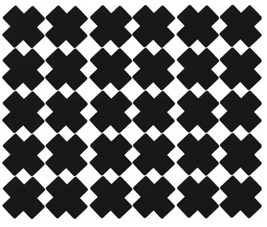 Nippelabdeckung Nippel Kreuz Black 7.5cm x 7.5cm 30stk (15 Paar)