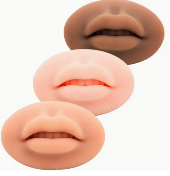 Übungshäute aus Silikon für die Lippen für Permanent Make-up, 5D-Trainingsformen für Tattoo-Lippen