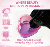 Herzförmige Tattoo Reinigungsbecher – Einwegbecher für Tattoo-Cartridges-40Stk