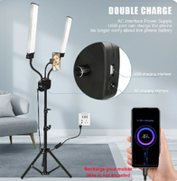 LED-Lampe für Wimpern und Make-up 3200-5600K 70cm - 200cm mit LED Display