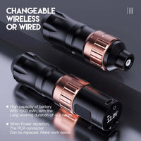 Dragonhawk Wireless Tattoo Pen Machine Fold 2 mit 7 Hublänge
