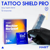 MAST Bio Guard Shield Pro | Medizinische Einweg-Schutzabdeckungen für Tattoo-Maschinen – Box mit 50 Stück