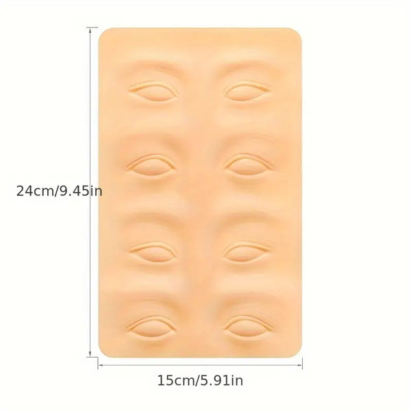 1pc 5d Silikon-Microblading-Augen-Gesichts-Tattoo-Übungshaut, Permanent Make-up Microblading-Training Fake Skin
