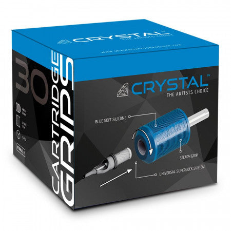 Crystal Einweg-Patronengriffe - 30 mm - Schachtel mit 15 Stück