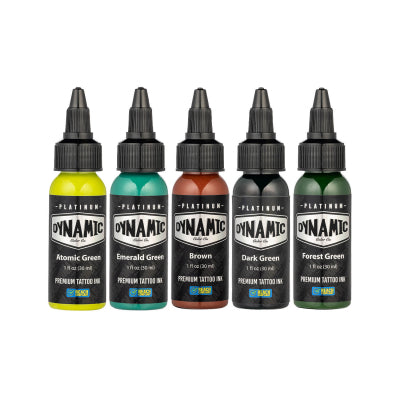 Platinum von Dynamic Tattoo Ink - Earth Set 5x 30 ml