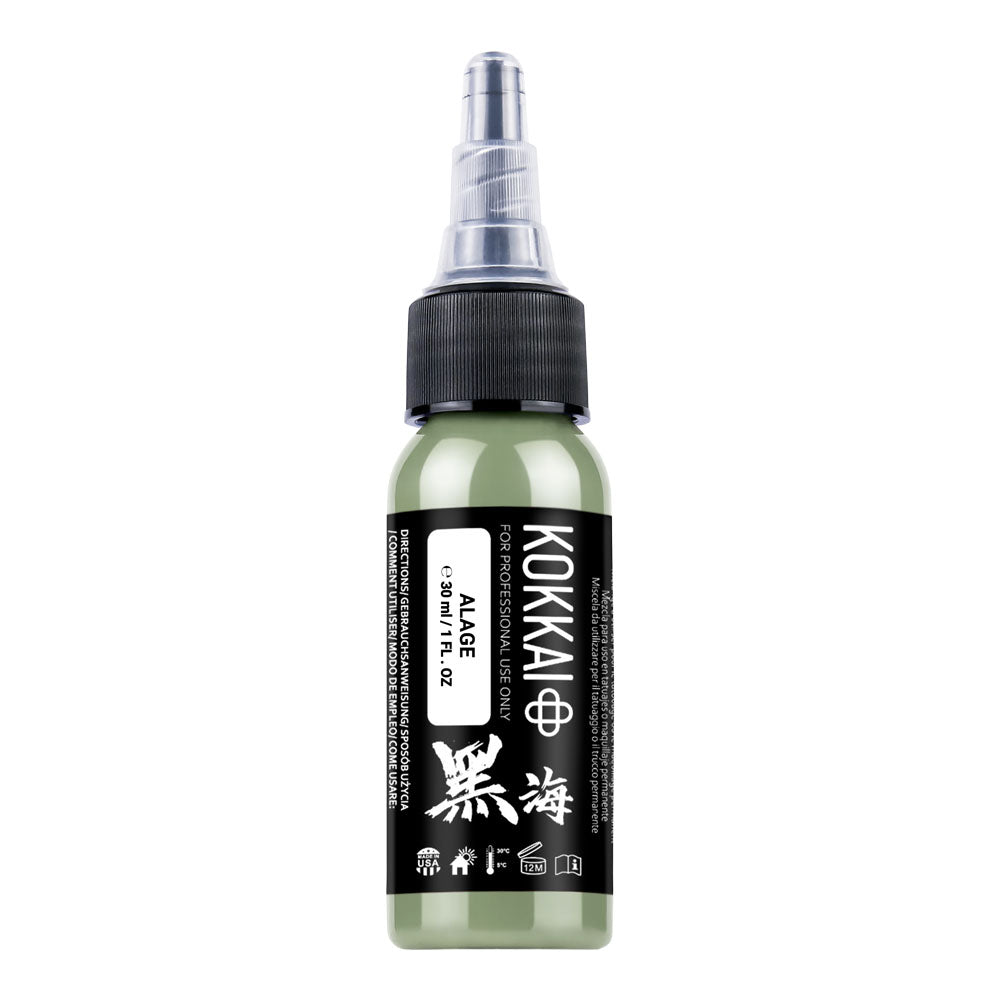 Kokkai Sumi Ink Algae – Tattoo Farbe Grün 15ml – AS Tattoo Supply