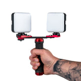 SkullDNA Mobile Phone Photography Double Head LED Lamp – Tattoo Fotolicht