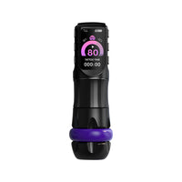 OG Inspiration Kabelloser Tattoo-Stift – Mystic Black mit Ringen in mehreren Farben und Größen – 3,5 mm Hub