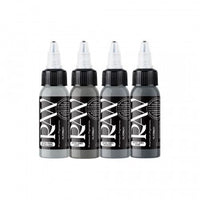 Raw Pigments EU - Graues Farbset - 4 x 30 ml / 1 oz