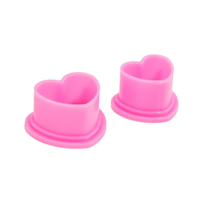 Saferly Herz Farbkappen - Pink 500Stk Medium