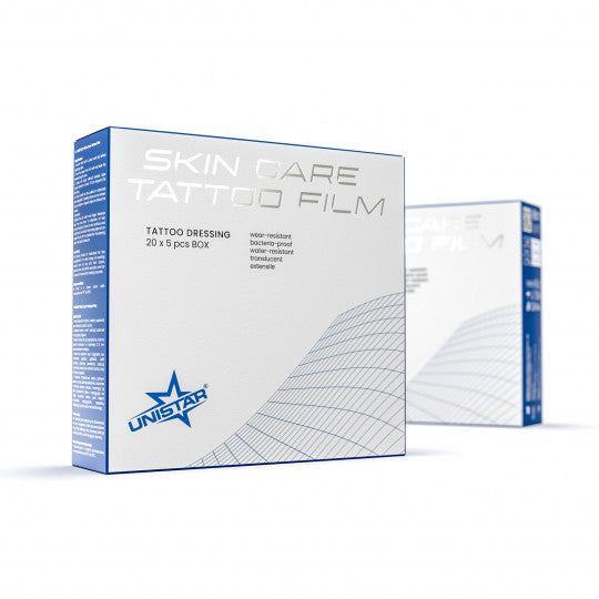 Unistar Skin Care tattoo film dressing - 5 pieces - 12,5 x 12,5 cm