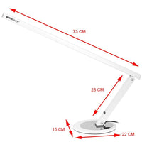 Arbeitsplatz Lampe Schreibtischlampe  Slim 20W weiß