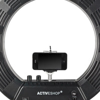 Ringlicht Lampe 18 48w fluoreszierend schwarz + Stativ