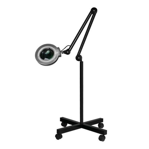 S4 Lupenleuchte + schwarzes Stativ